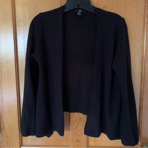 HM waffle weave/knit “mesh like” asymmetrical cardigan